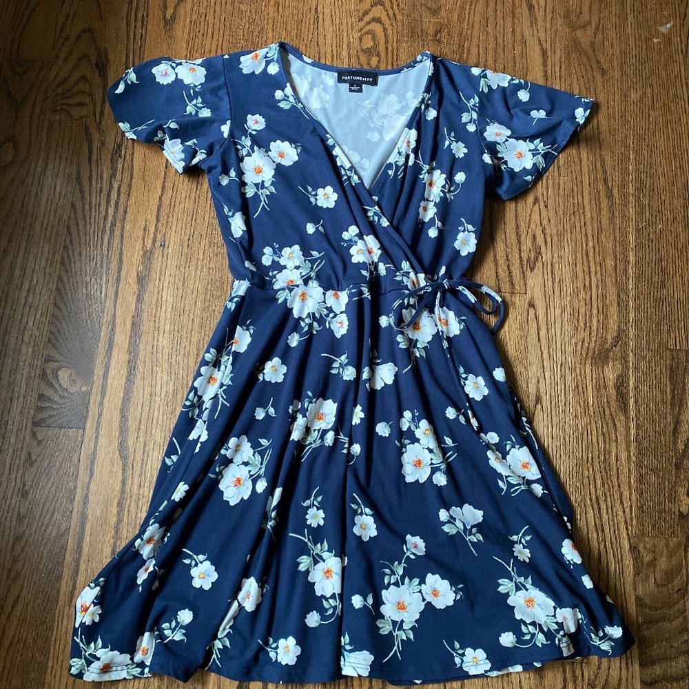 Fortune and Ivy Floral Knit Dress